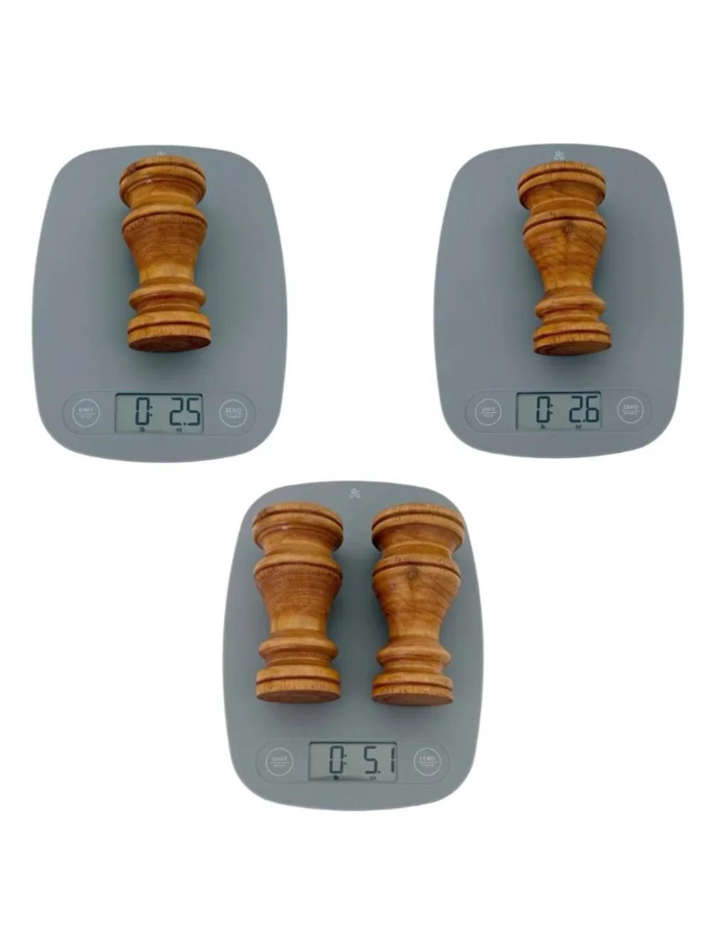 Vintage Pair of MCM Farmhouse Rustic Hand Turned Wooden Candle Holders